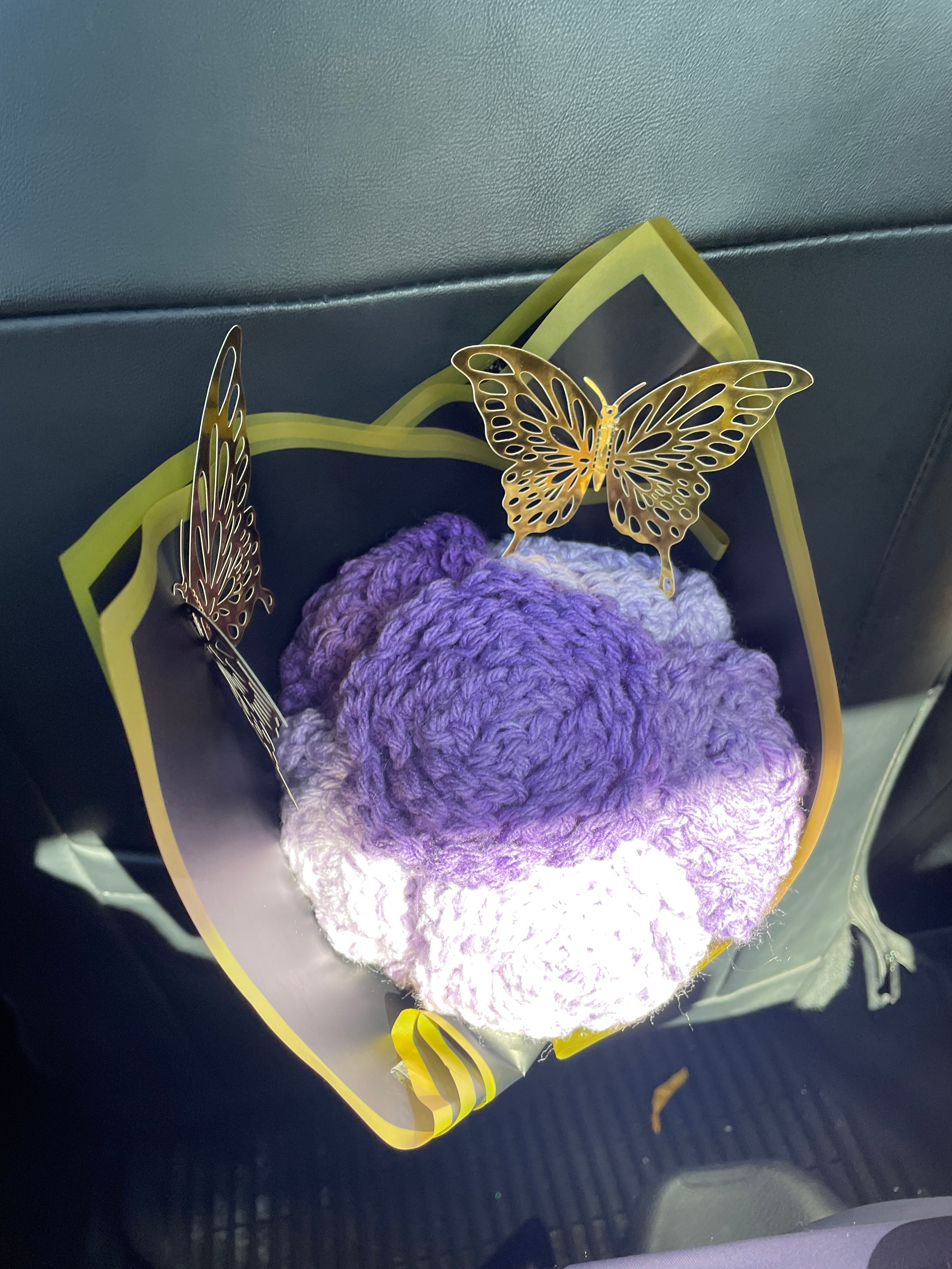 Crochet purple roses🌹💐