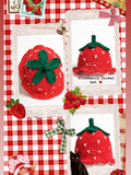 Crochet strawberry bucket hat❤️🍓(for kids)