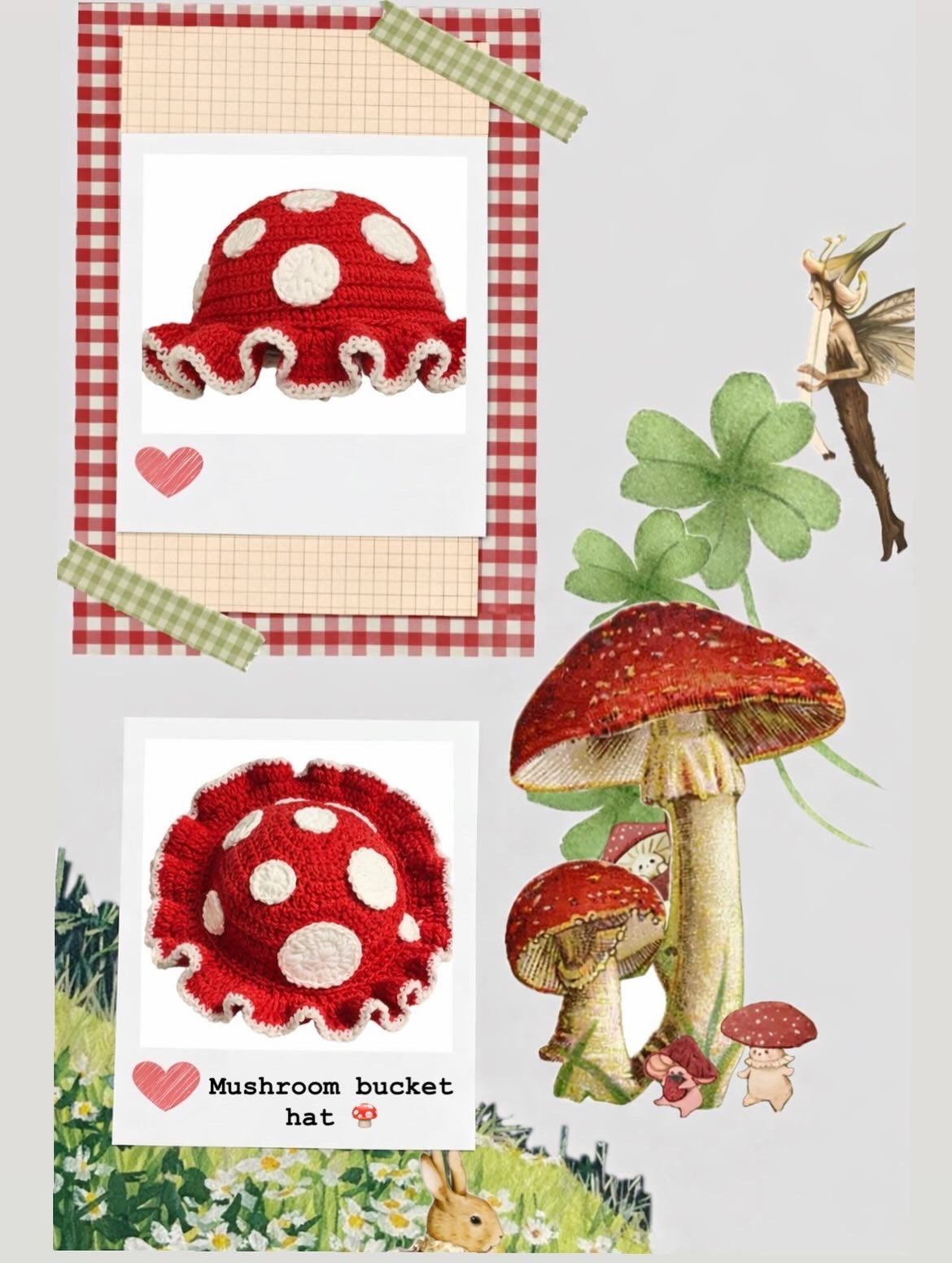 Mushroom bucket hat 🍄