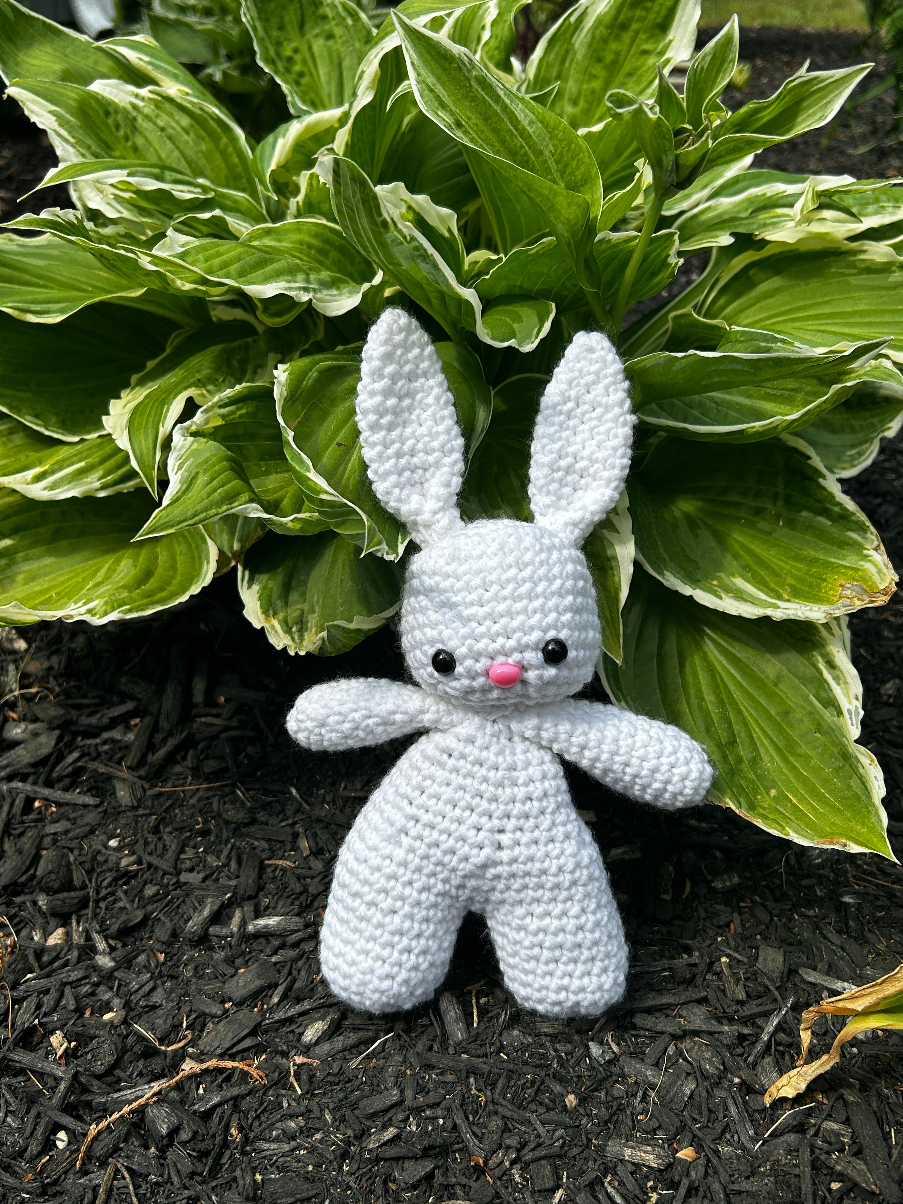 Cutest crochet bunny!🤍